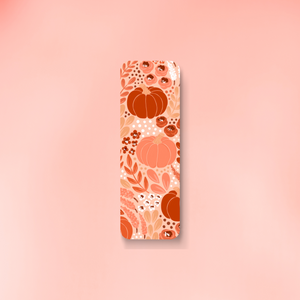 Pumpkin Floral Bookmark