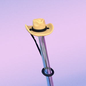 Cowboy Hat Large Straw Topper