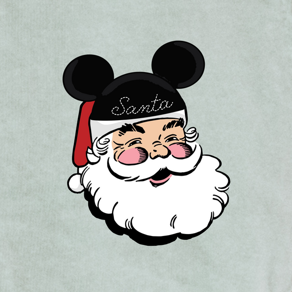 Retro Santa on Main Street on Bay Pocket Tee