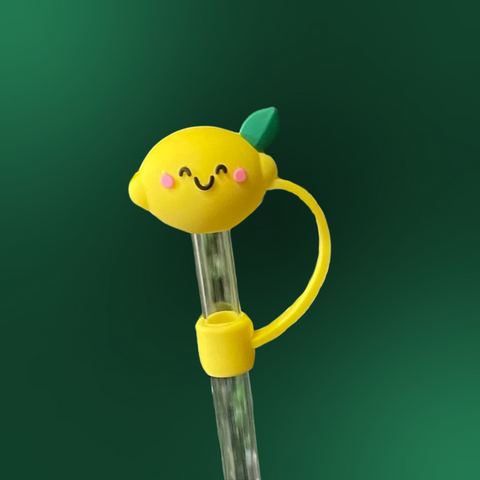 Lemon Large Straw Topper