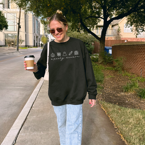 Spooky Season on Black Sweatshirt PREORDER
