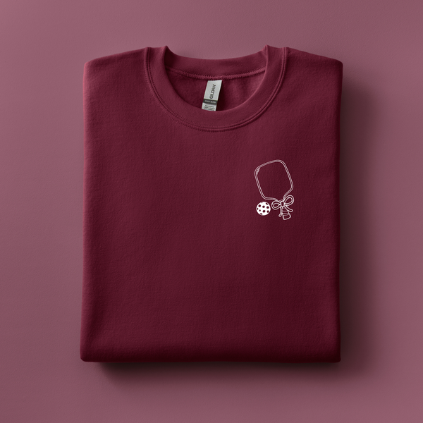 Pickleball Embroidered Sweatshirt | Choose Your Color