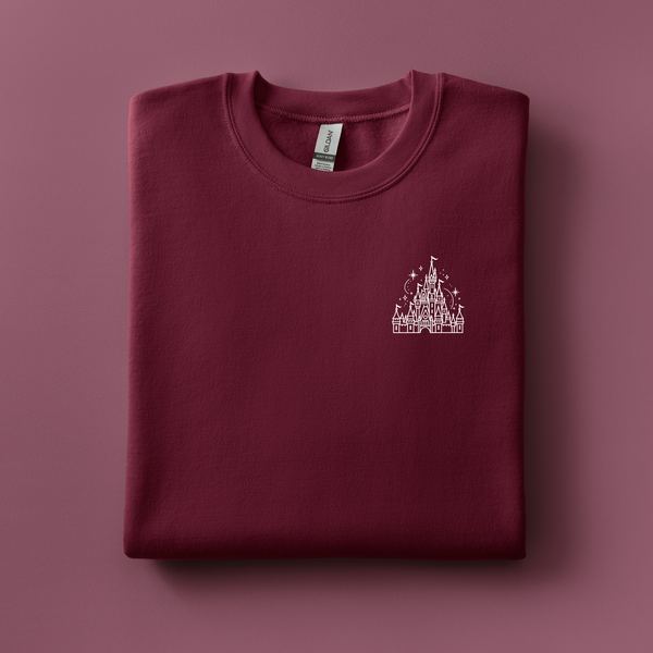 Cinderella Castle Embroidered Sweatshirt | Choose Your Color
