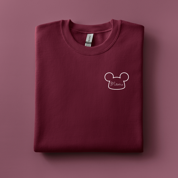 Mom Mickey Hat Embroidered Sweatshirt | Choose Your Color