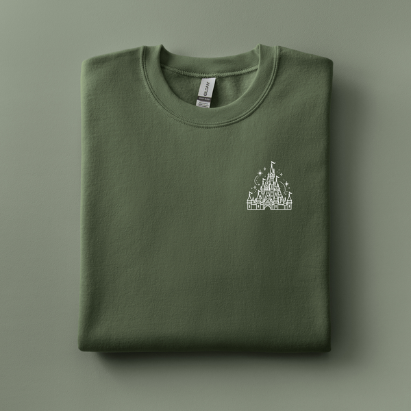 Cinderella Castle Embroidered Sweatshirt | Choose Your Color