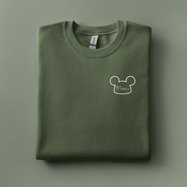 Mom Mickey Hat Embroidered Sweatshirt | Choose Your Color