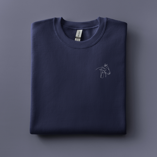 Horse Girl Embroidered Sweatshirt | Choose Your Color