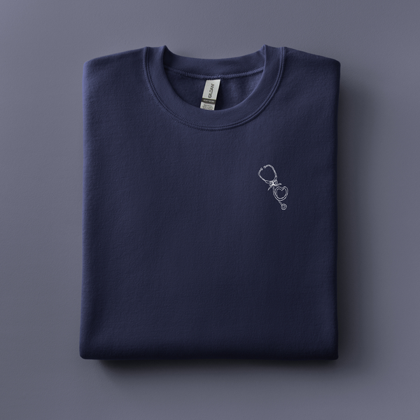 Stethoscope Embroidered Sweatshirt | Choose Your Color