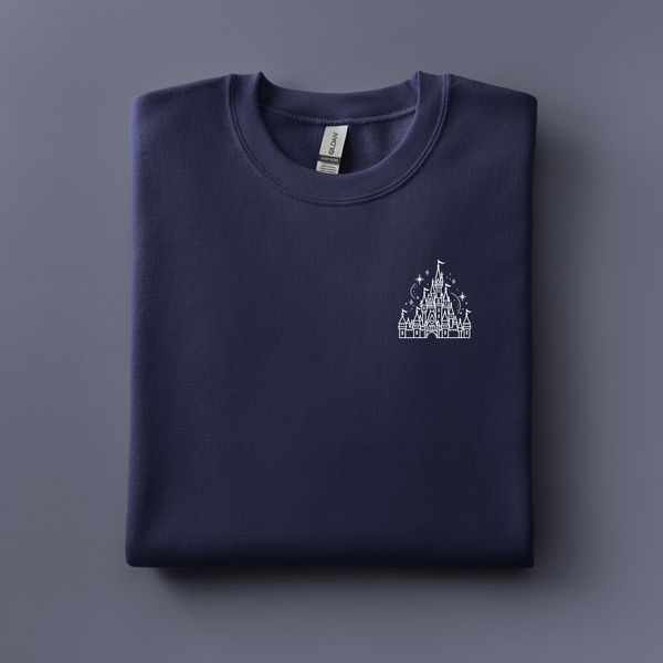 Cinderella Castle Embroidered Sweatshirt | Choose Your Color