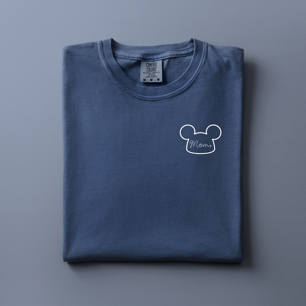 Mom Mouse Hat Embroidered Tee | Choose Your Color
