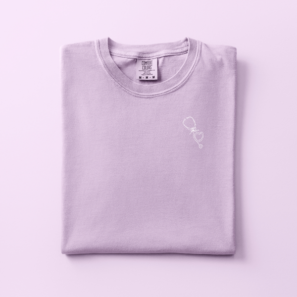 Stethoscope Embroidered Tee | Choose Your Color