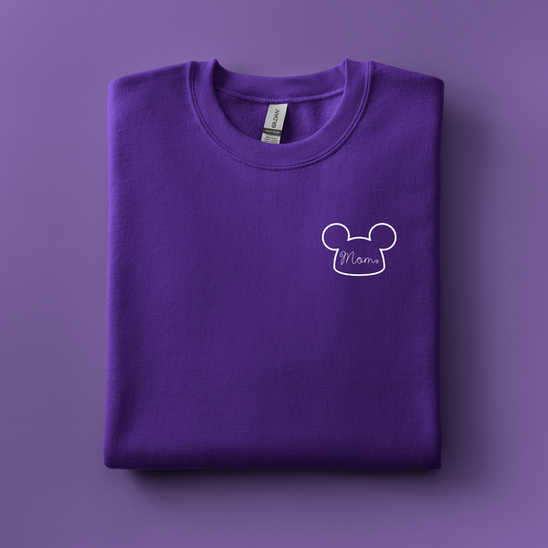 Mom Mickey Hat Embroidered Sweatshirt | Choose Your Color
