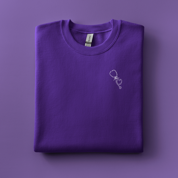 Stethoscope Embroidered Sweatshirt | Choose Your Color