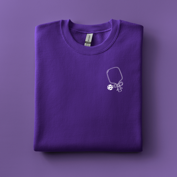 Pickleball Embroidered Sweatshirt | Choose Your Color