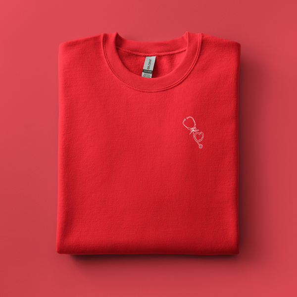 Stethoscope Embroidered Sweatshirt | Choose Your Color