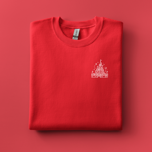 Cinderella Castle Embroidered Sweatshirt | Choose Your Color