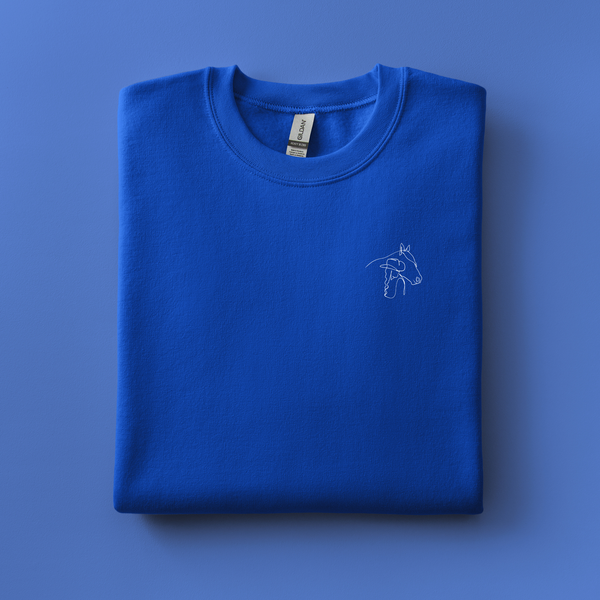 Horse Girl Embroidered Sweatshirt | Choose Your Color