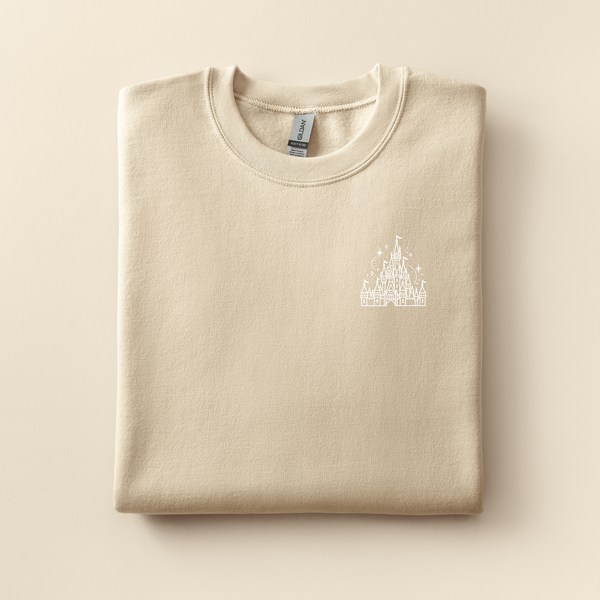 Cinderella Castle Embroidered Sweatshirt | Choose Your Color