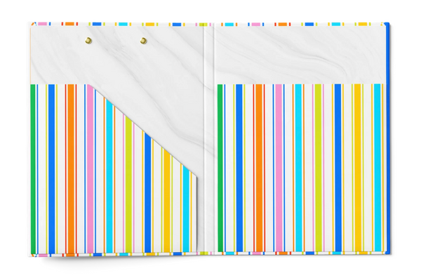 Gimme Multicolor Stripes Clipfolio