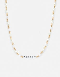 Worthy Letter Necklace