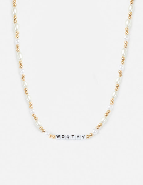Worthy Letter Necklace