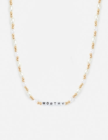 Worthy Letter Necklace