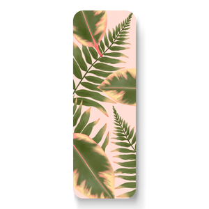 Pink Fern Leaves Bookmark