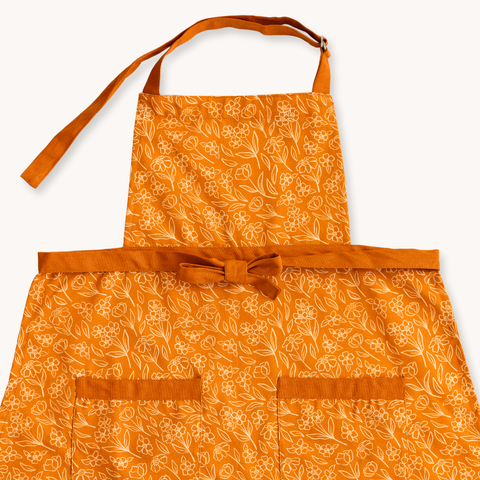 Terracotta Floral Apron