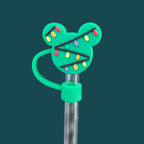 Mouse With Lights Straw Cover