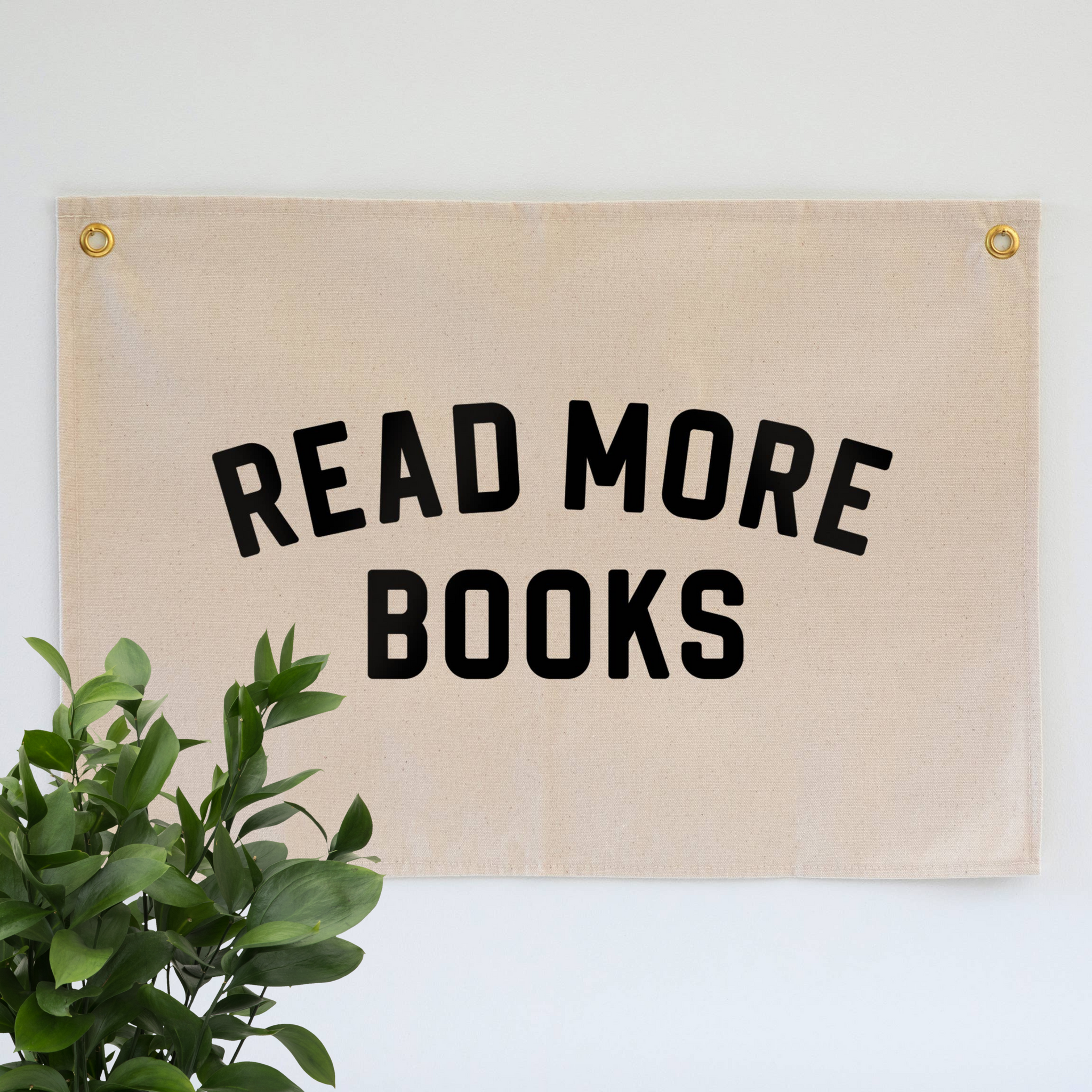 Read More Books Modern Canvas Banner