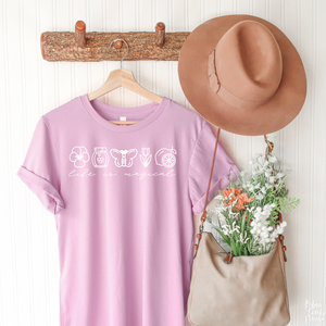 Life is Magical Tee in Lilac